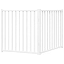 vidaXL fehér tömör fenyőfa 2 paneles összecsukható kutyakapu 160 cm