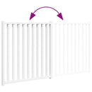 vidaXL fehér tömör fenyőfa 2 paneles összecsukható kutyakapu 160 cm