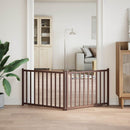 vidaXL barna tömör fenyőfa 2 paneles összecsukható kutyakapu 160 cm