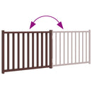 vidaXL barna tömör fenyőfa 2 paneles összecsukható kutyakapu 160 cm
