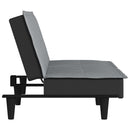 vidaXL világosszürke szövet kanapéágy