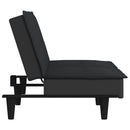 vidaXL fekete szövet kanapéágy