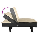 vidaXL krémszínű szövet kanapéágy