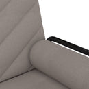 vidaXL tópszínű szövet kanapéágy karfákkal