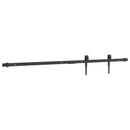 vidaXL fekete szénacél mini tolóajtós szekrény szerelék szett 122 cm