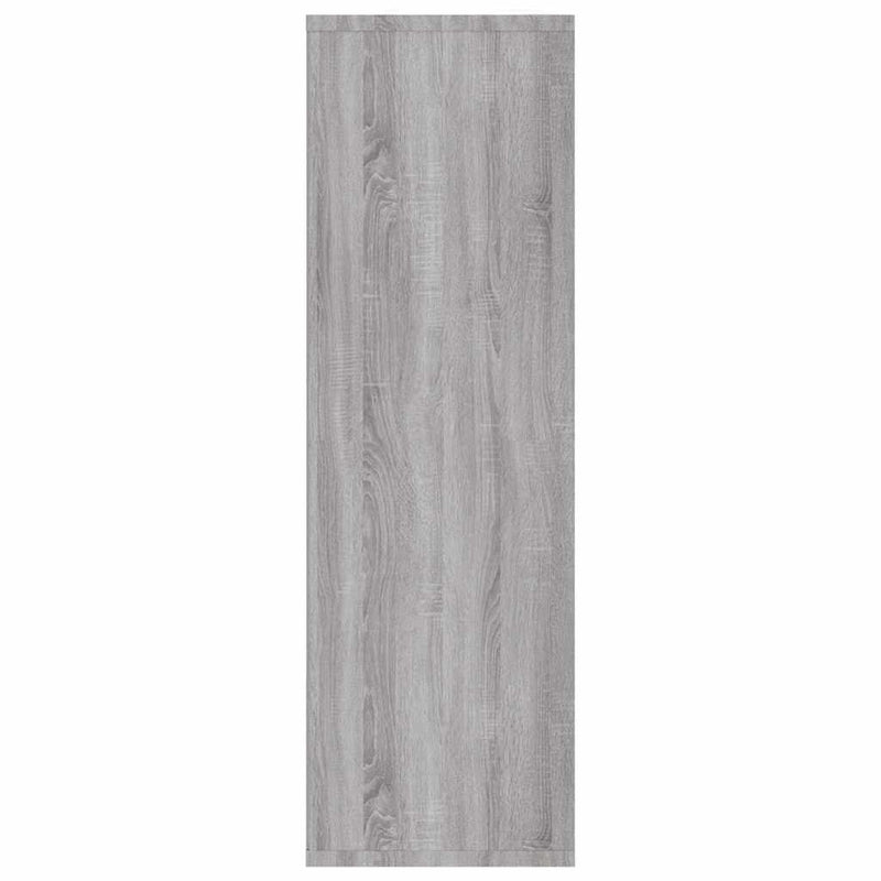 vidaXL szürke sonoma színű fa könyv-/tálalószekrény 50x25x80 cm