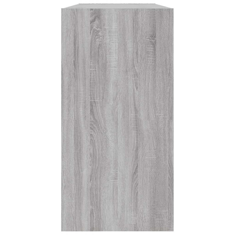 vidaXL szürke sonoma színű fa könyv-/tálalószekrény 50x25x80 cm