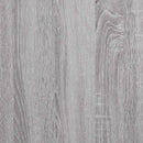 vidaXL szürke sonoma színű fa könyv-/tálalószekrény 50x25x80 cm