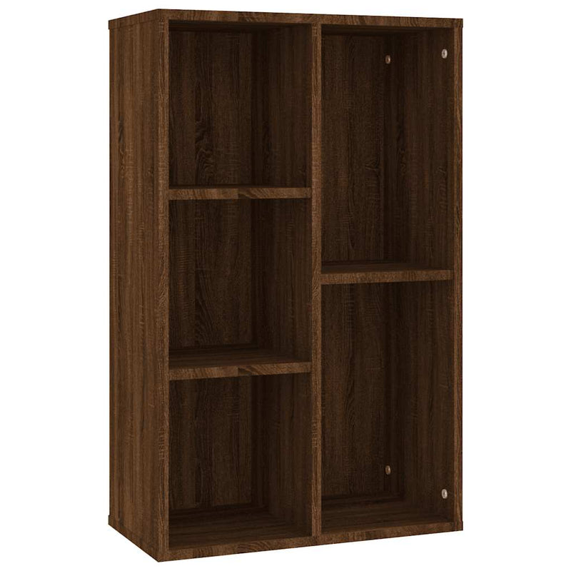 vidaXL barna tölgyszínű szerelt fa könyv-/tálalószekrény 50x25x80 cm