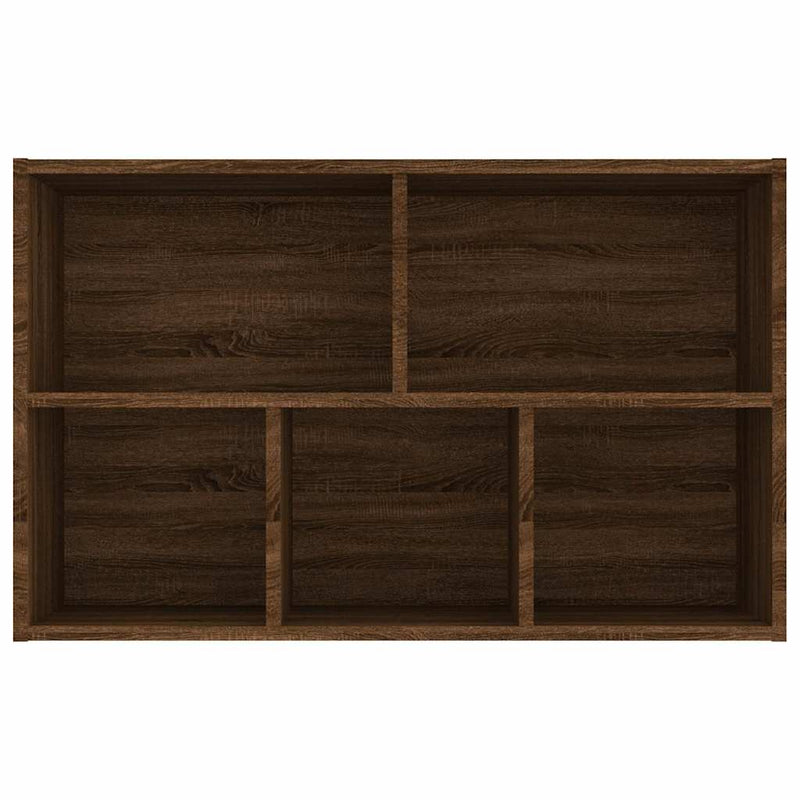 vidaXL barna tölgyszínű szerelt fa könyv-/tálalószekrény 50x25x80 cm