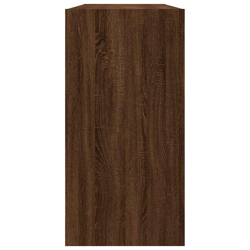 vidaXL barna tölgyszínű szerelt fa könyv-/tálalószekrény 50x25x80 cm