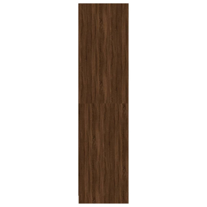 vidaXL barna tölgy színű szerelt fa ruhásszekrény 100 x 50 x 200 cm