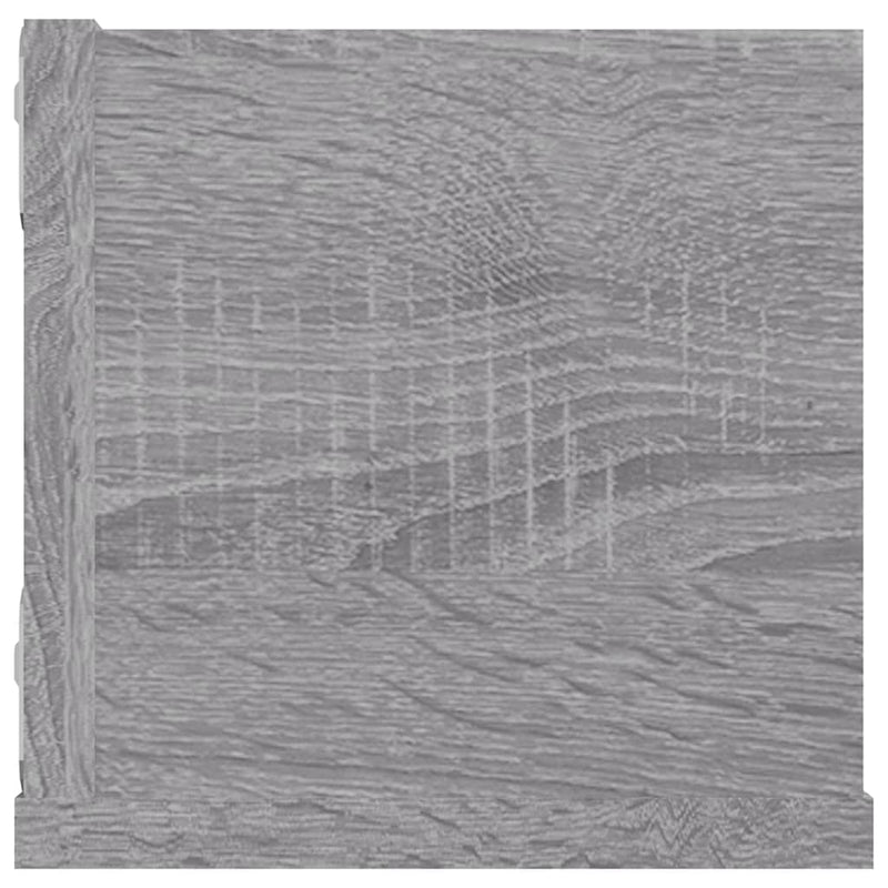 vidaXL szürke sonoma színű szerelt fa fali CD-polc 100 x 18 x 18 cm