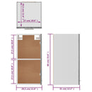 vidaXL “Lyon” szürke sonoma színű szerelt fa függőszekrény