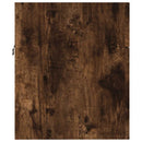 vidaXL 2 részes füstös tölgy színű szerelt fa fürdőszobai bútorszett