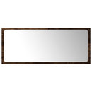 vidaXL 2 részes füstös tölgy színű szerelt fa fürdőszobai bútorszett