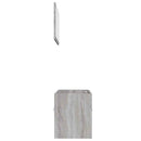 vidaXL 2 részes szürke sonoma színű szerelt fa fürdőszobai bútorszett