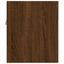 vidaXL 2 részes barna tölgy színű szerelt fa fürdőszobai bútorszett