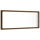 vidaXL 2 részes barna tölgy színű szerelt fa fürdőszobai bútorszett