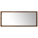 vidaXL 2 részes barna tölgy színű szerelt fa fürdőszobai bútorszett