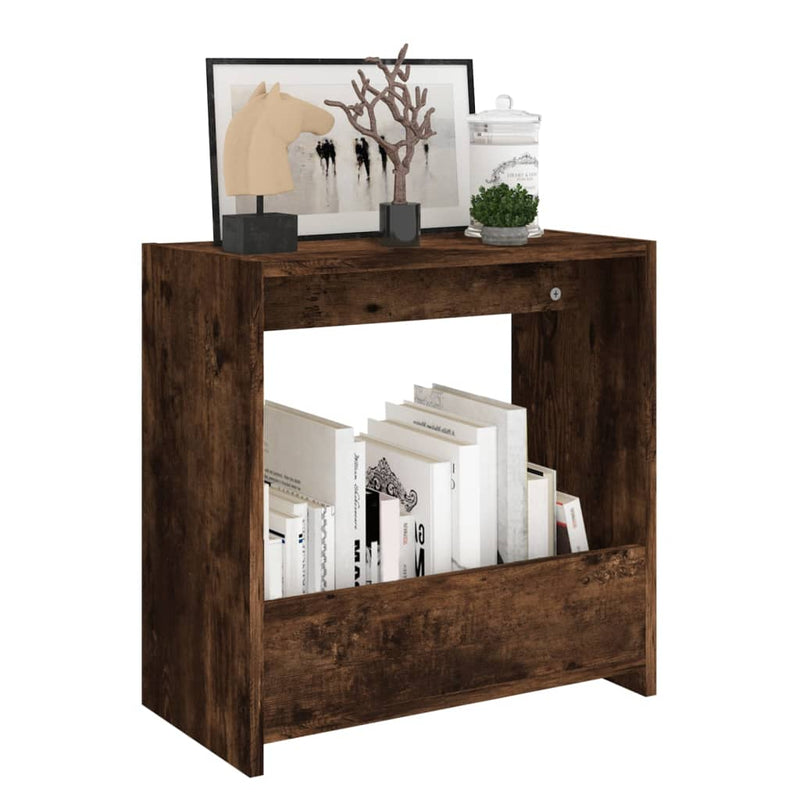 vidaXL füstös tölgy színű szerelt fa kisasztal 50 x 26 x 50 cm