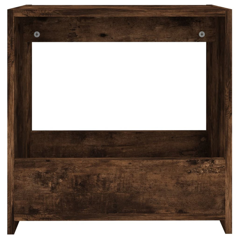 vidaXL füstös tölgy színű szerelt fa kisasztal 50 x 26 x 50 cm