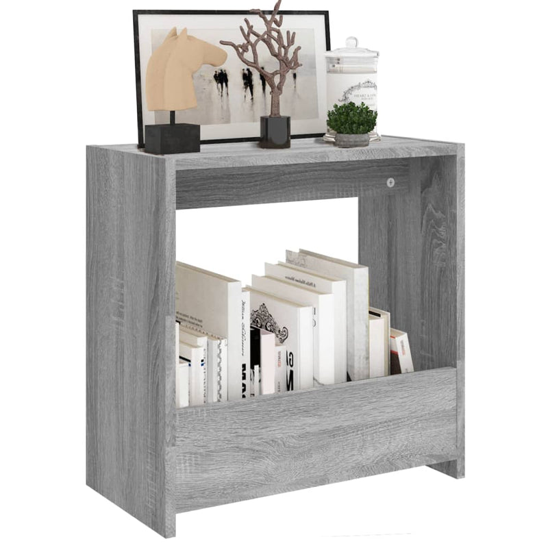 vidaXL szürke sonoma színű szerelt fa kisasztal 50 x 26 x 50 cm