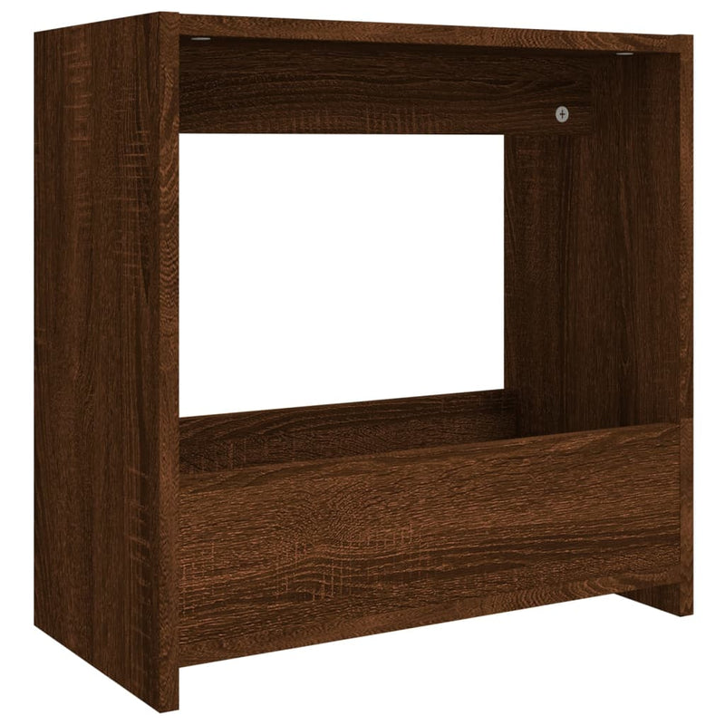 vidaXL barna tölgyszínű szerelt fa kisasztal 50 x 26 x 50 cm