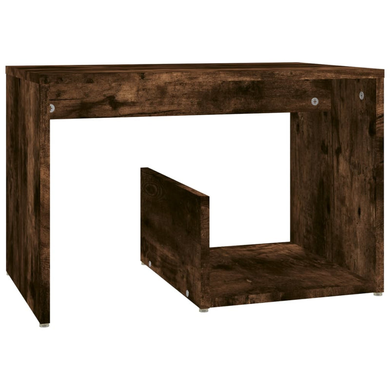 vidaXL füstös tölgy színű szerelt fa kisasztal 59 x 36 x 38 cm