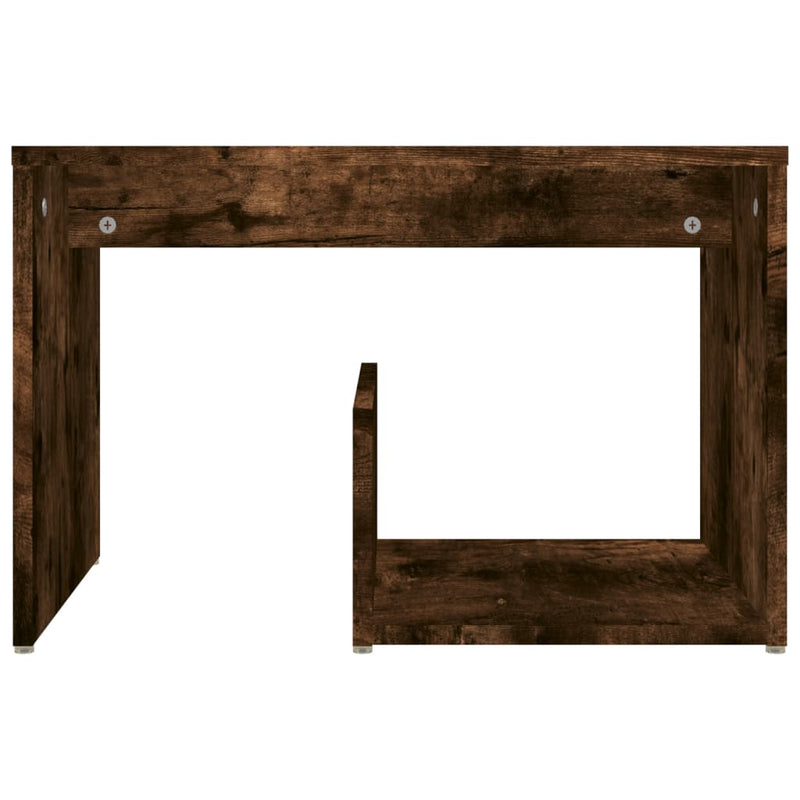 vidaXL füstös tölgy színű szerelt fa kisasztal 59 x 36 x 38 cm