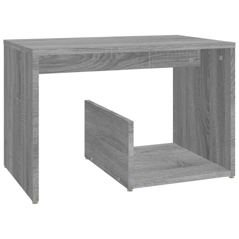vidaXL szürke sonoma színű szerelt fa kisasztal 59x36x38 cm