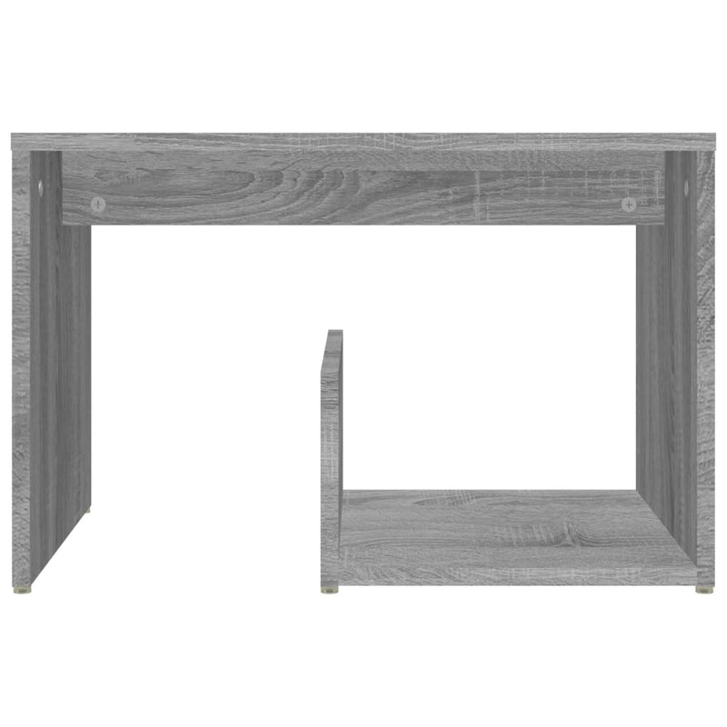 vidaXL szürke sonoma színű szerelt fa kisasztal 59x36x38 cm