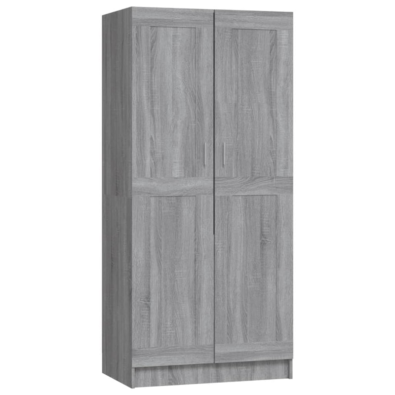 vidaXL szürke sonoma színű szerelt fa ruhásszekrény 82,5x51,5x180 cm