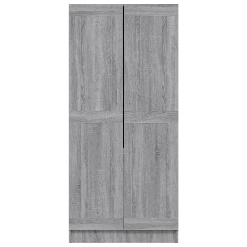 vidaXL szürke sonoma színű szerelt fa ruhásszekrény 82,5x51,5x180 cm