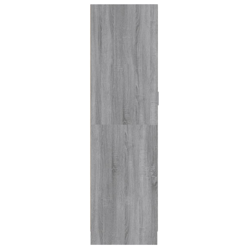 vidaXL szürke sonoma színű szerelt fa ruhásszekrény 82,5x51,5x180 cm