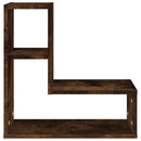 vidaXL 2 db füstös tölgy színű szerelt fa falipolc 50 x 15 x 50 cm