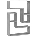 vidaXL 2 db szürke sonoma színű szerelt fa falipolc 50 x 15 x 50 cm