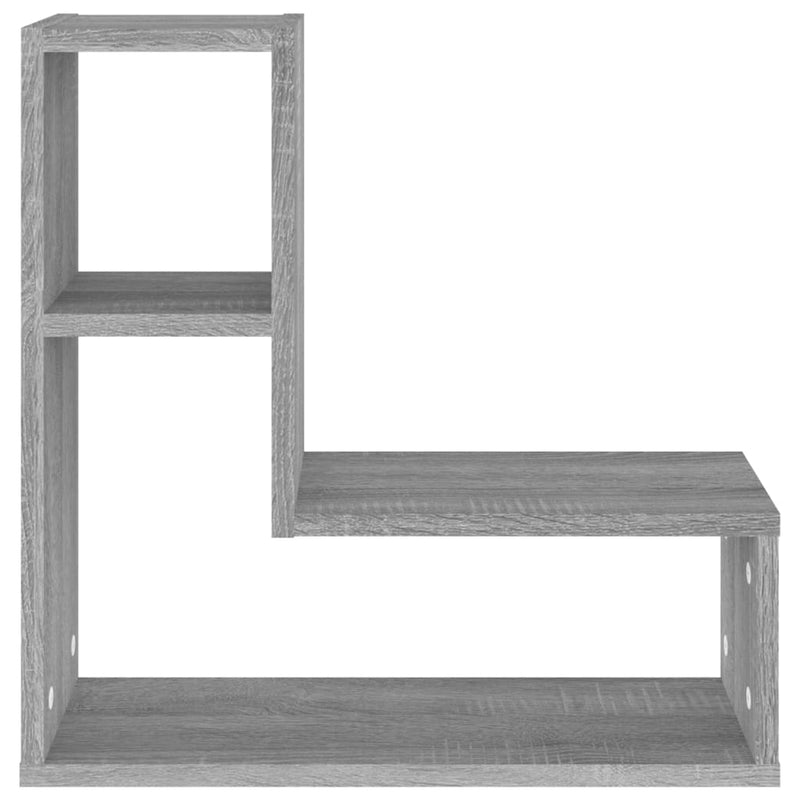 vidaXL 2 db szürke sonoma színű szerelt fa falipolc 50 x 15 x 50 cm