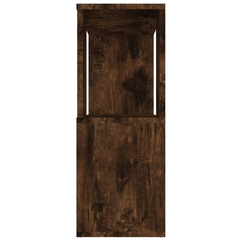 vidaXL füstös tölgy színű térelválasztó könyvszekrény 80 x 24 x 63 cm
