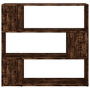 vidaXL füstös tölgy színű térelválasztó könyvszekrény 100x24x94 cm