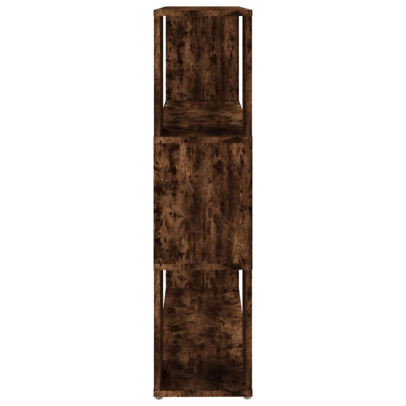 vidaXL füstös tölgy színű térelválasztó könyvszekrény 100x24x94 cm