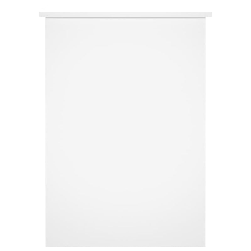 vidaXL fehér szerelt fa íróasztal 100x55x75 cm