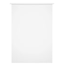 vidaXL magasfényű fehér színű szerelt fa íróasztal 100x55x75 cm