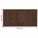 vidaXL Paraaforgács Barna 200 x 100 cm Para és gumi