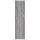 vidaXL szürke sonoma színű szerelt fa könyv-/TV-szekrény 36x30x114 cm