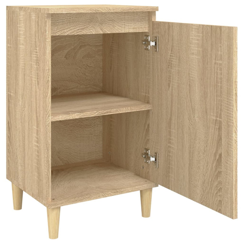 vidaXL 2 db sonoma tölgy színű szerelt fa éjjeliszekrény 40x35x70 cm