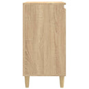 vidaXL 2 db sonoma tölgy színű szerelt fa éjjeliszekrény 40x35x70 cm