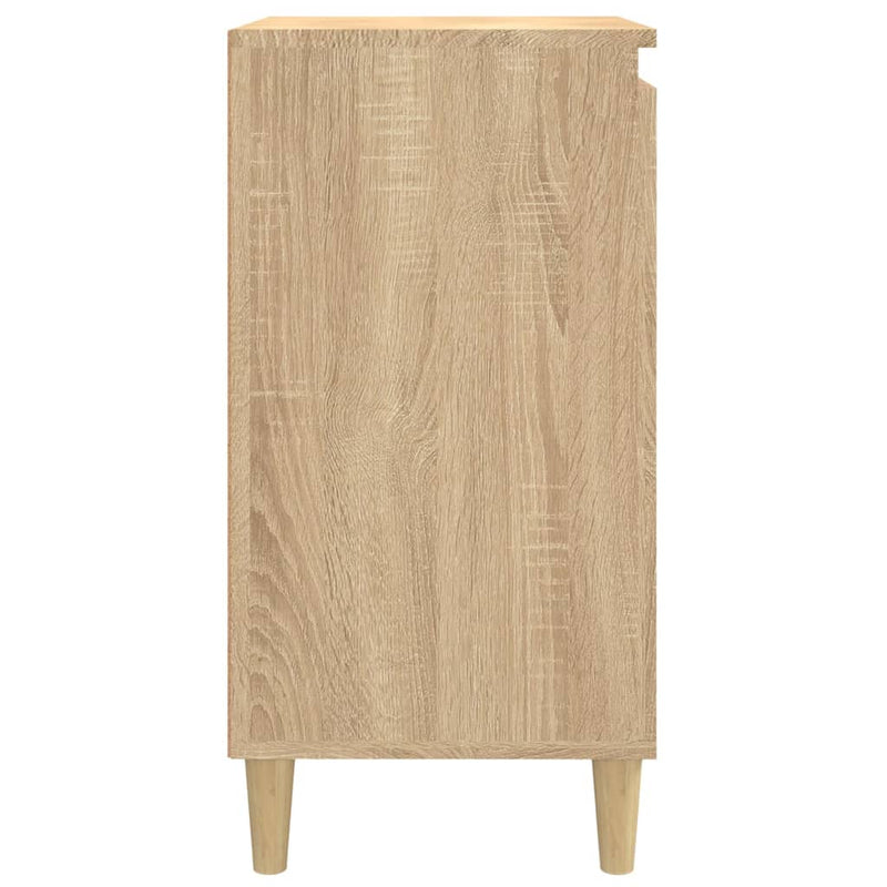 vidaXL 2 db sonoma tölgy színű szerelt fa éjjeliszekrény 40x35x70 cm