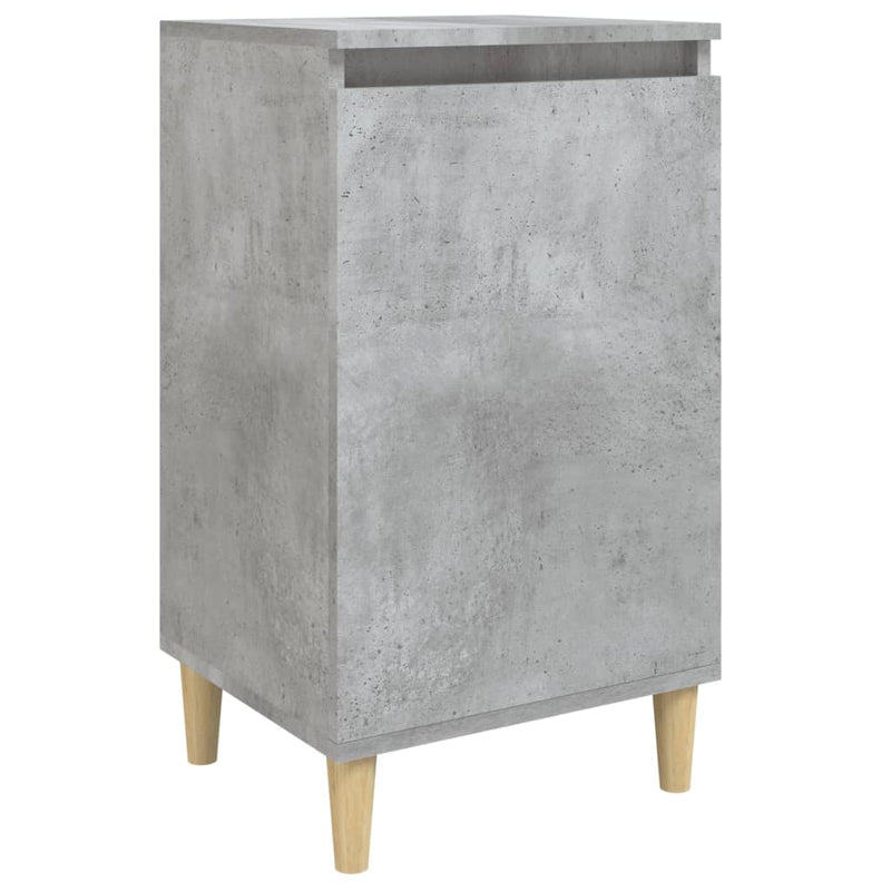 vidaXL betonszürke szerelt fa éjjeliszekrény 40x35x70 cm