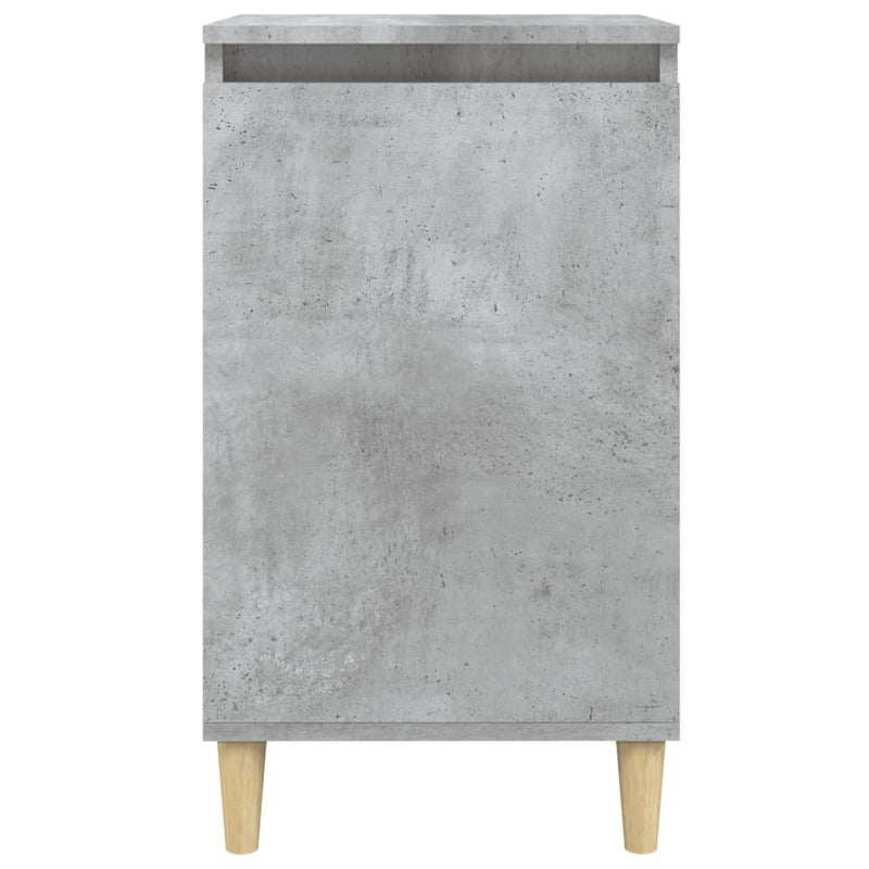 vidaXL 2 db betonszürke szerelt fa éjjeliszekrény 40x35x70 cm